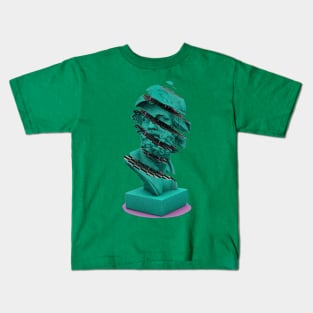 Vaporwave HOLOGRAPHIC greek statue Kids T-Shirt